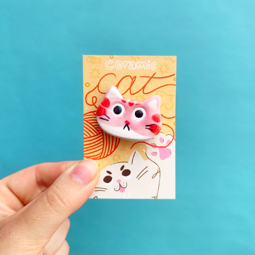 Mimo - Vendita all'ingrosso Spilla da bavero - Spilla in ceramica a forma di gatto5