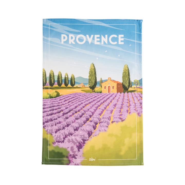WIM' - Provence - Printed Tea towel 50x75 in cotton for wholesale by Coucke