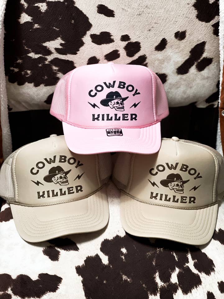 Cowboy Killer Skull Trucker for wholesale by Hill + Hyde&Co