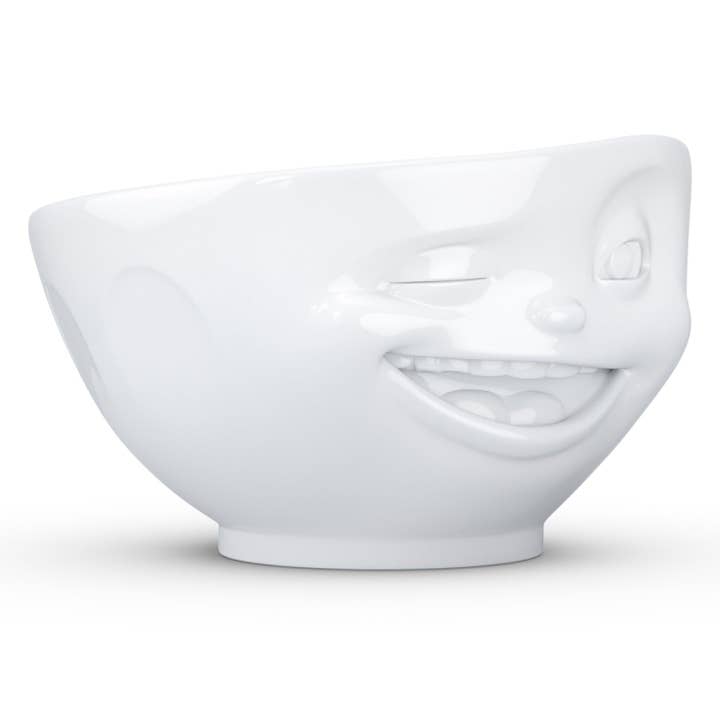 Fiftyeight Products - Wholesale Bowl - 16 Oz. Bowl, Winking Face, White3