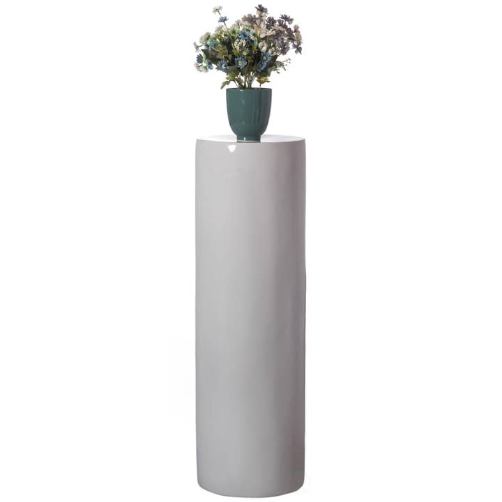 Quickway Imports – Engroshandel Stativ til plantekrukke – Moderne Glasfiber Kolonne Flower Stand Cylinder Piedestal12