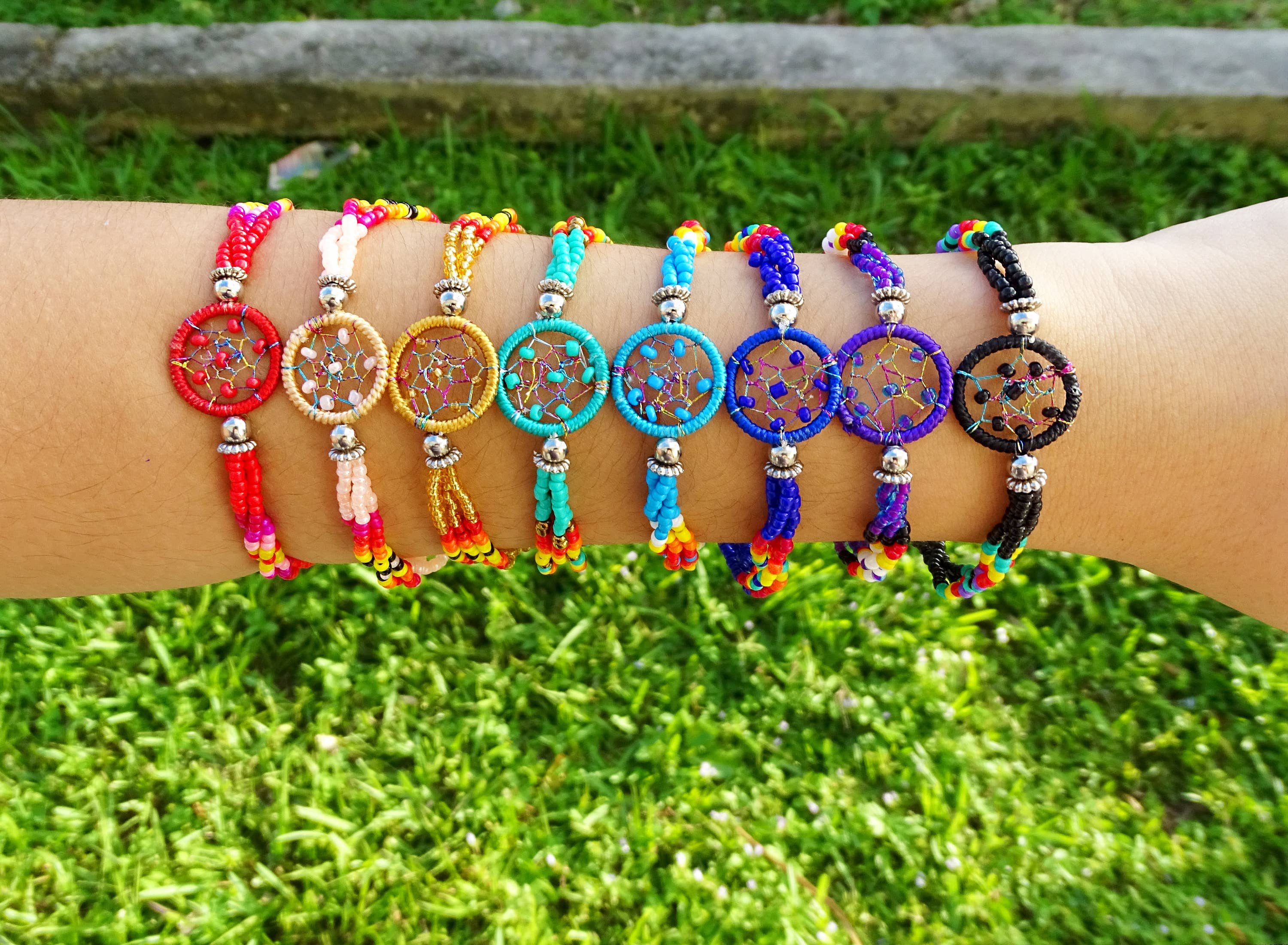 Pichincha - Wholesale Beaded Bracelet - Native Inspired Dream Catcher Beaded Multi Strand Bracelet1