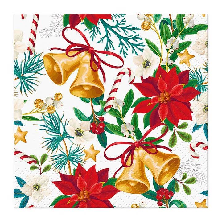 Servilletas Decorativas Botánicas Noel para Cóctel. Paquete de 20 para venta al por mayor de Abbott