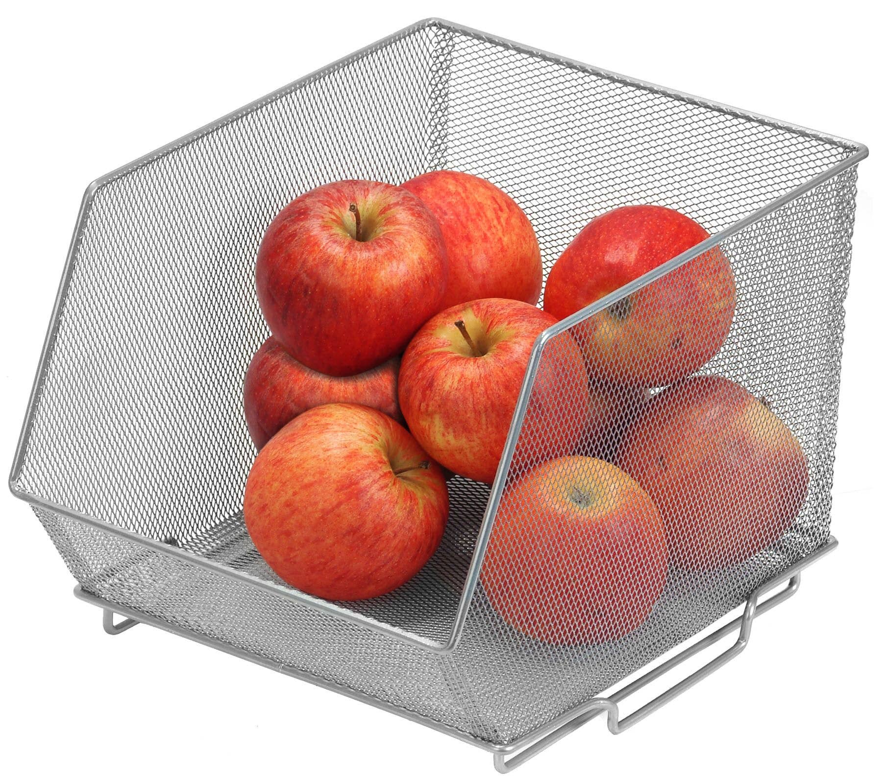 YBM HOME INC. - Vente Rangements/organisateurs de cuisine - Bac empilable en maille, 2 tailles4