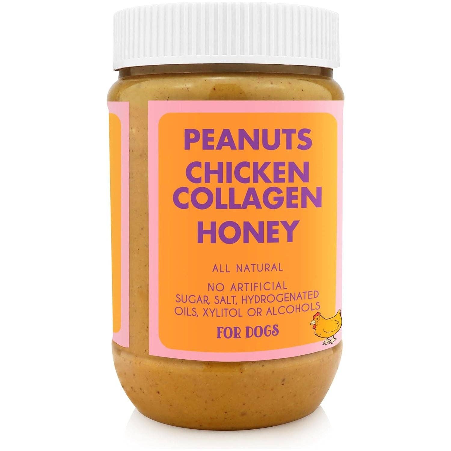 Elite Pet Distributors - Wholesale Pet Treats - Dog - Bark Bistro Chicken Collagen Buddy Budder 17oz jar3