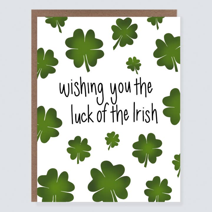 Chance irlandaise | Carte de la Saint-Patrick pour la vente par Morgan Swank Studio