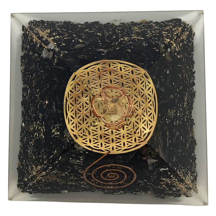 VIE - Wholesale Spiritual Stone/Crystal - Orgone Reiki Healing Pyramid - Energy Cleansing, 7.5cm30