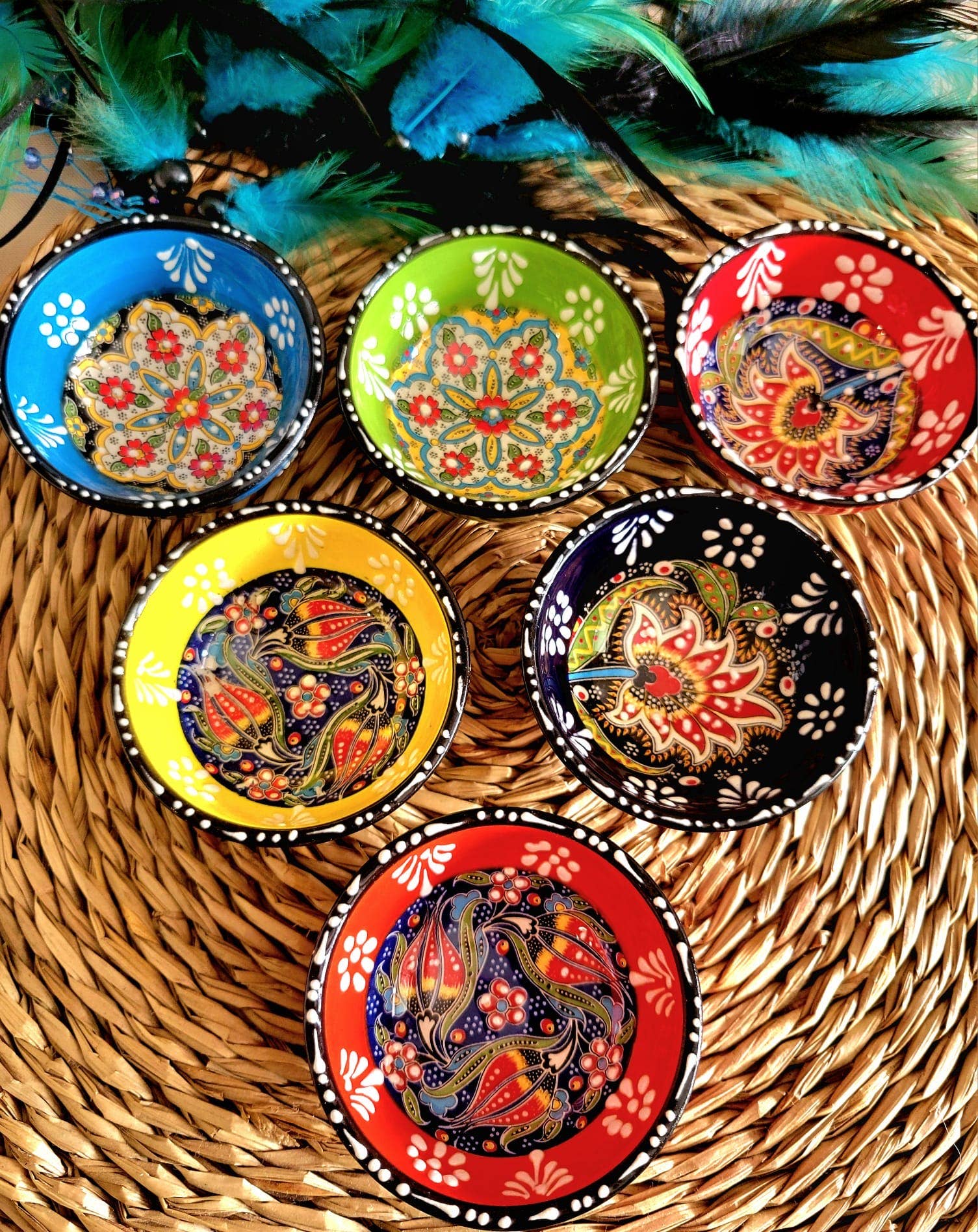 Mediterranean Collection - Wholesale Jewelry Dish - Turkish Dip & Trinket Bowl – Hand-Painted Ceramic3