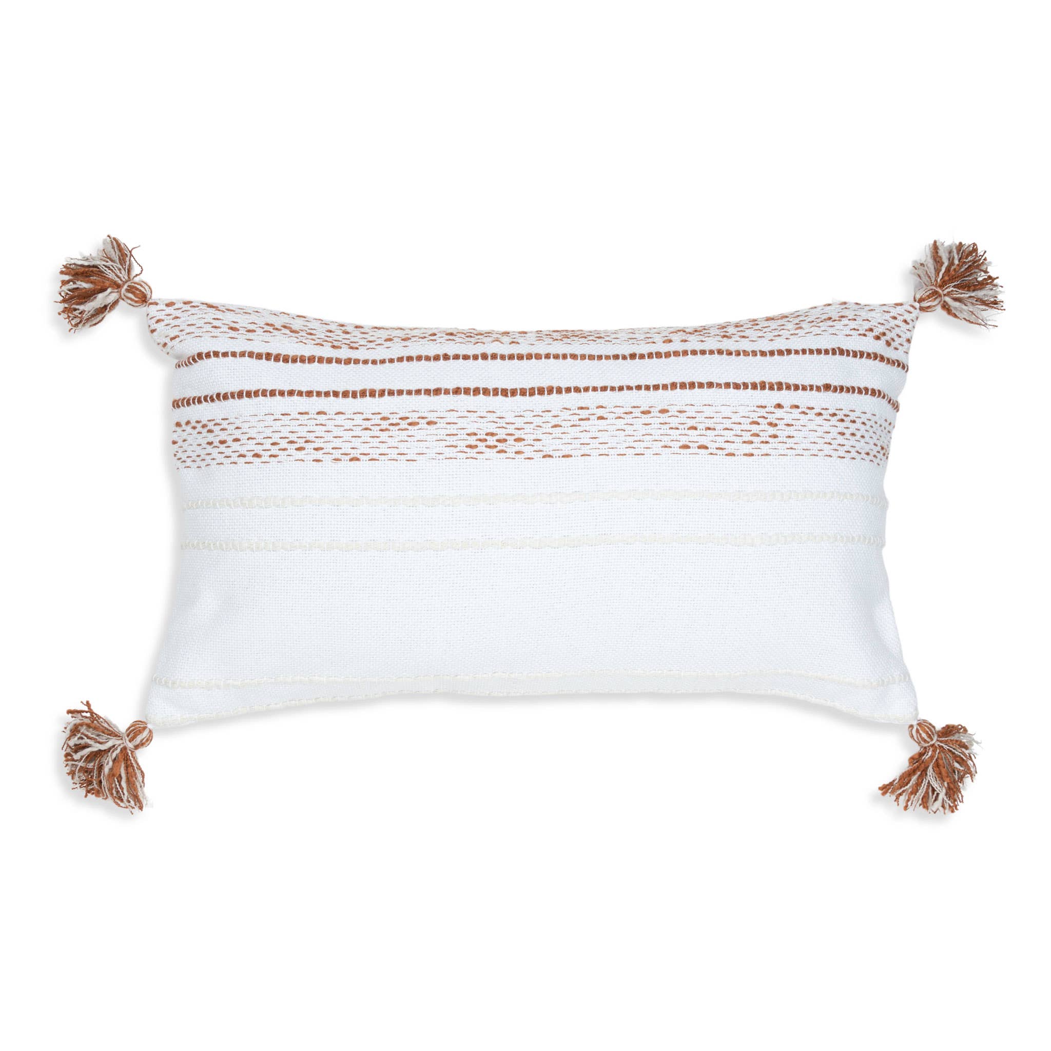 Elsie & Zoey - Wholesale Lumbar Pillow - Tylanne 12X22" Handwoven Striped Indoor/Outdoor Throw Pillow9