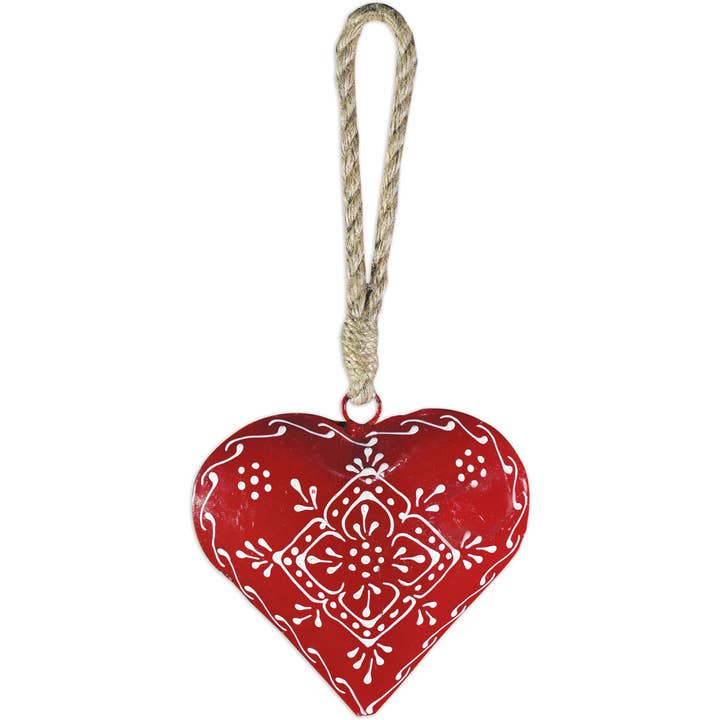 Heart Ornament 5" for wholesale by Sunset Vista Designs