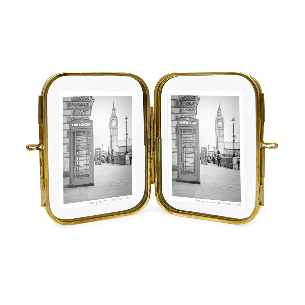 Isaac Jacobs International - Wholesale Picture Frame - Isaac Jacobs 2x3 Round-Edged Floating Frame with Locket0
