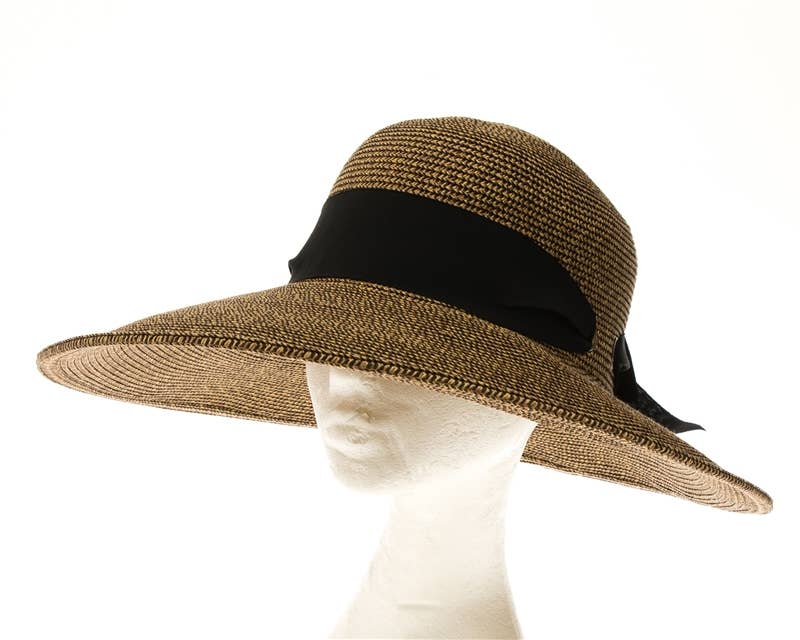 DNMC - Wholesale Straw Hat - Women's - Lampshade Straw Sun Hat - UPF 50+ Sun Protection - Unique D5