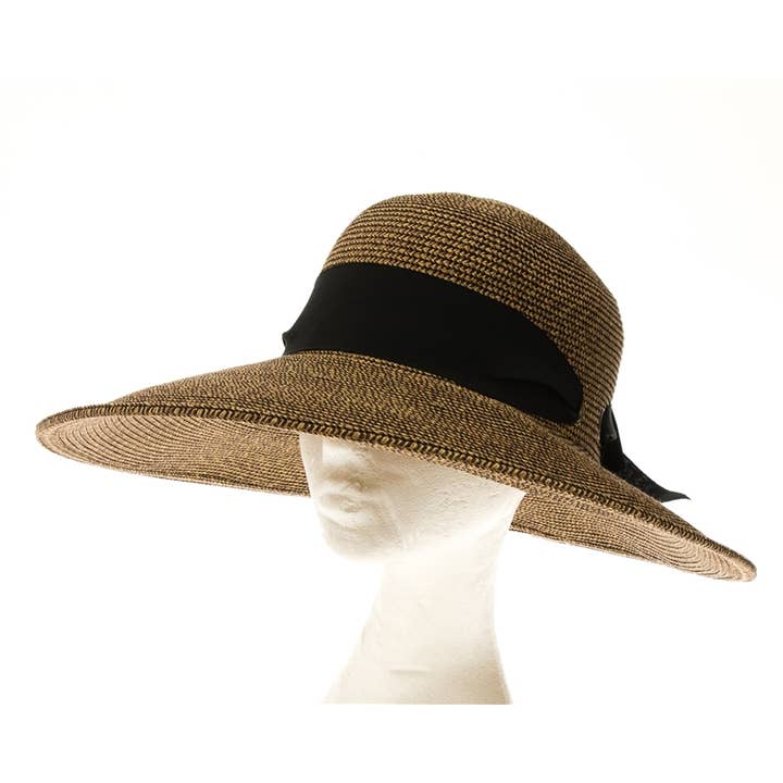 DNMC - Wholesale Straw Hat - Women's - Lampshade Straw Sun Hat - UPF 50+ Sun Protection - Unique D5