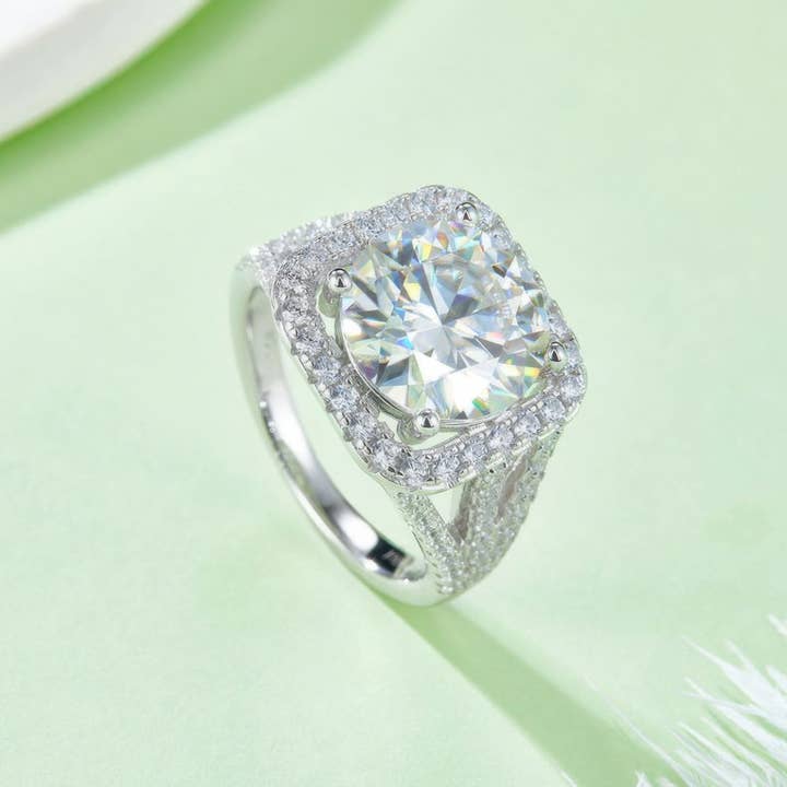 Sparkile - Wholesale Cocktail/Statement Ring - 5 Carat Moissanite Engagement Ring