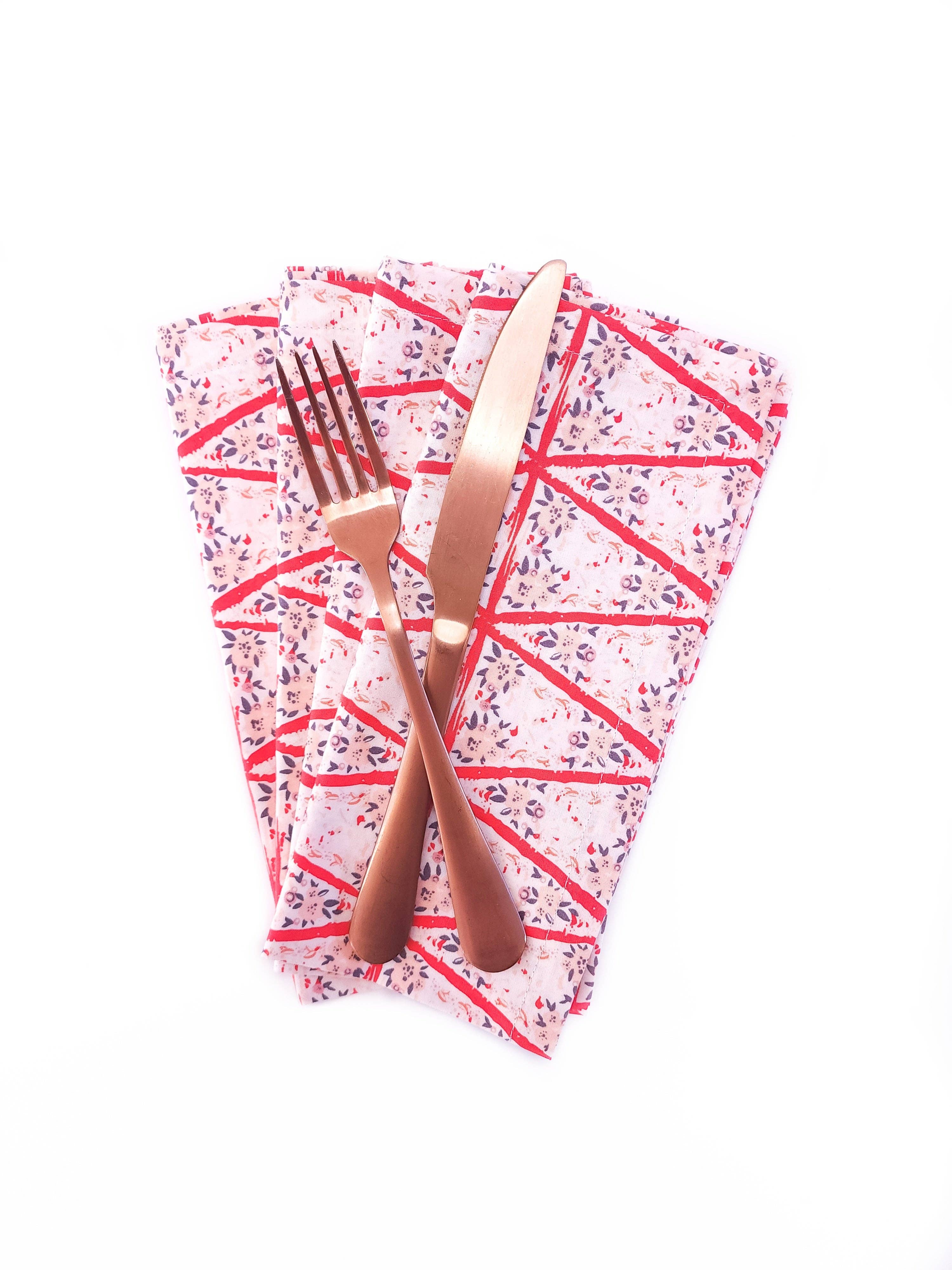 90 West Linen Co. - Wholesale Dinner & Cloth Napkin - Romantic Floral Cloth Napkins, Set of 415