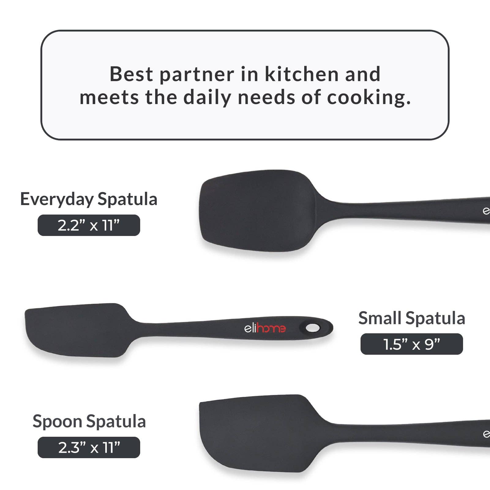 Elihome - Wholesale Spatula/Turner - Elihome Classic Spoonula  - 11"L x 2.4"W17