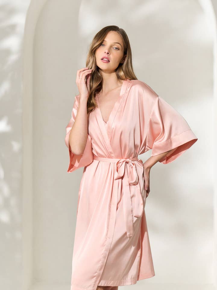 Peignoir Luxe Blush pour la vente par By Catalfo