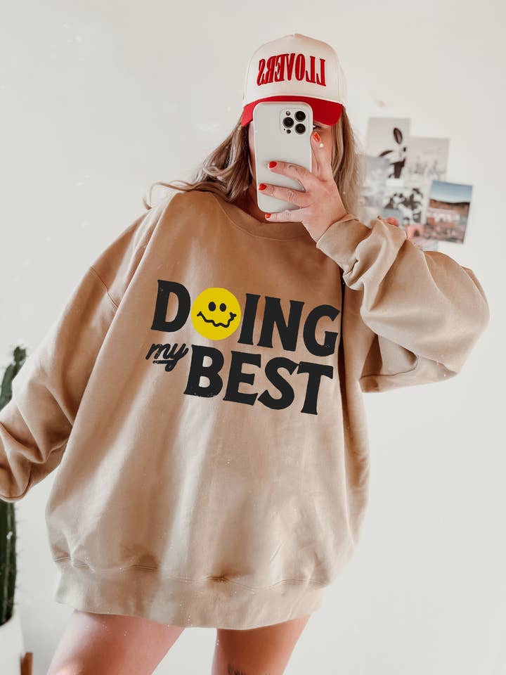 Doing my best Women Sweatshirt for wholesale by Seven hearts shop