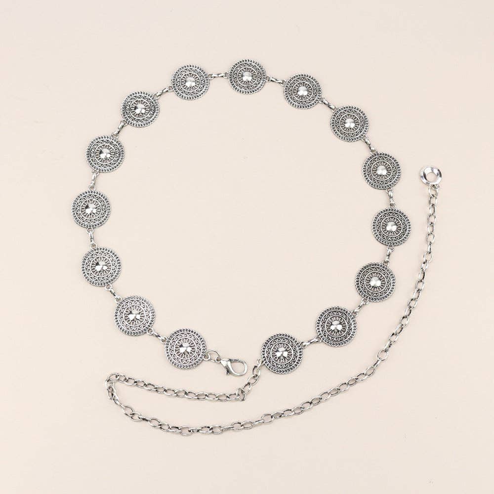 SALINA TRADING INC – Großhandel Gürtel – Damen – Metallkettengürtel mit Schmetterlings- und Herzdesign20