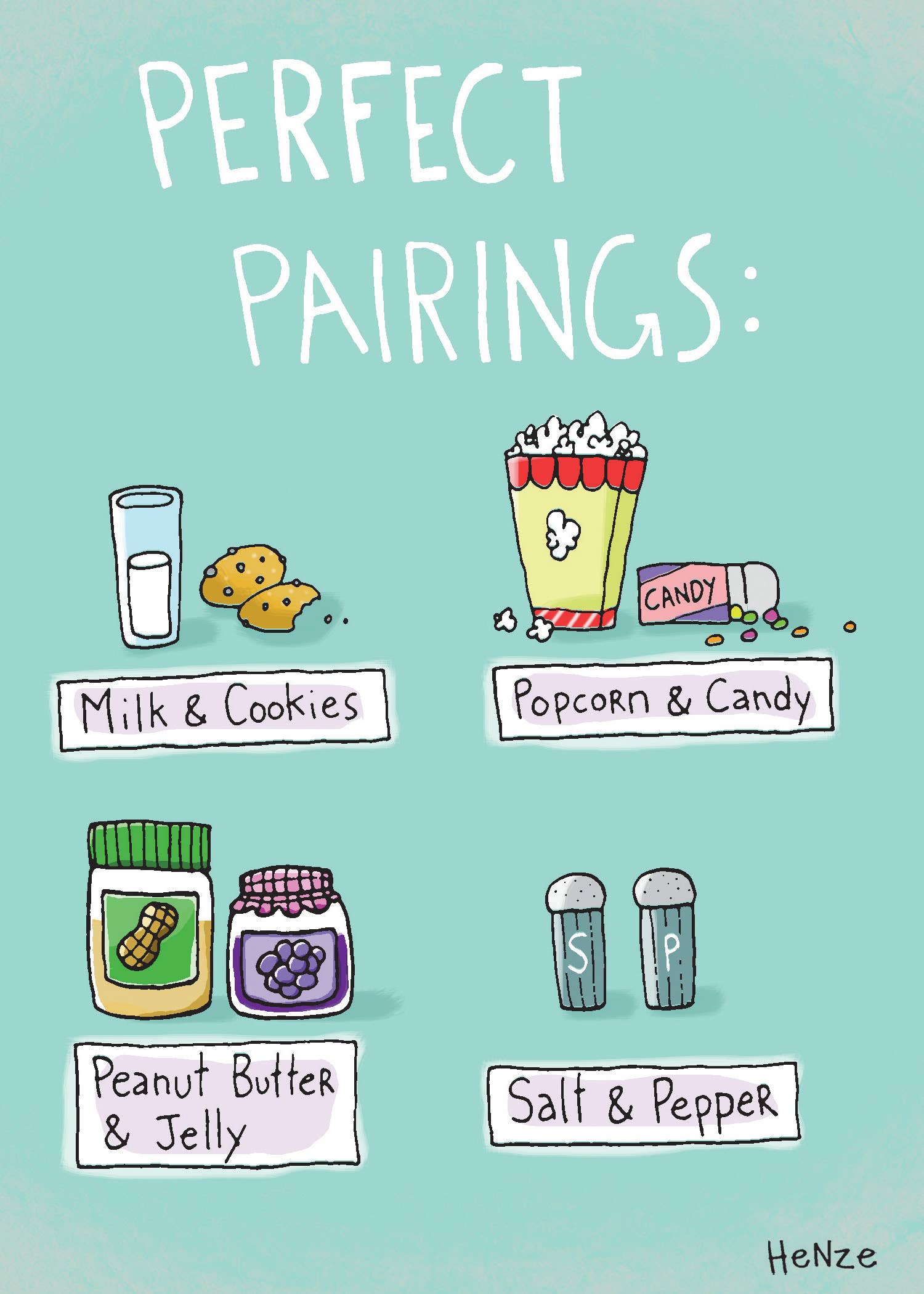 Oatmeal Studios - Vente Cartes d'anniversaire - Carte d'anniversaire Perfect Pairings - 92582