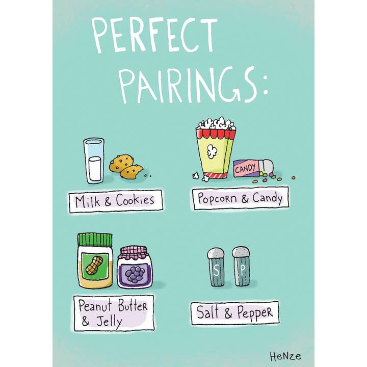 Oatmeal Studios - Vente Cartes d'anniversaire - Carte d'anniversaire Perfect Pairings - 92582