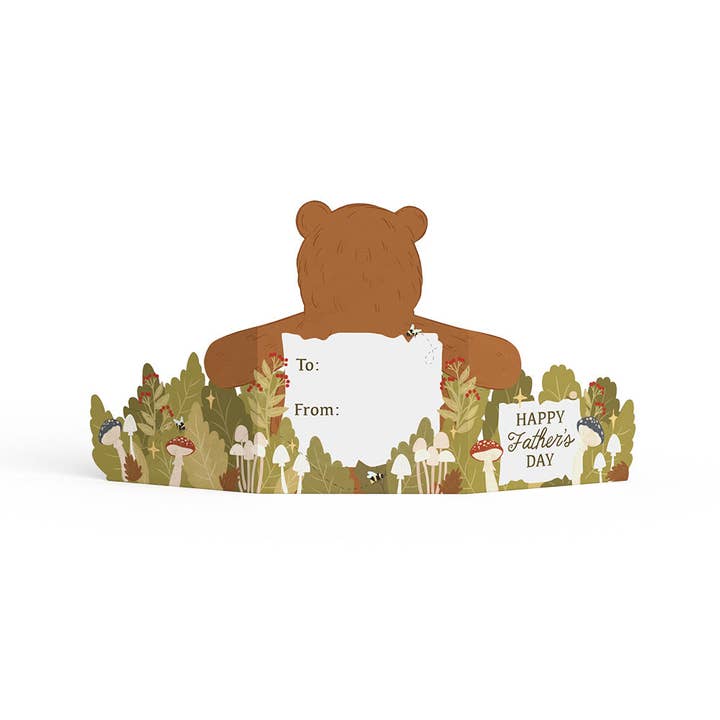 Lovepop Cards - Wholesale Father's Day Card - Happy Father's Day Bear Tri-Fold Card, Pop-Up Cards