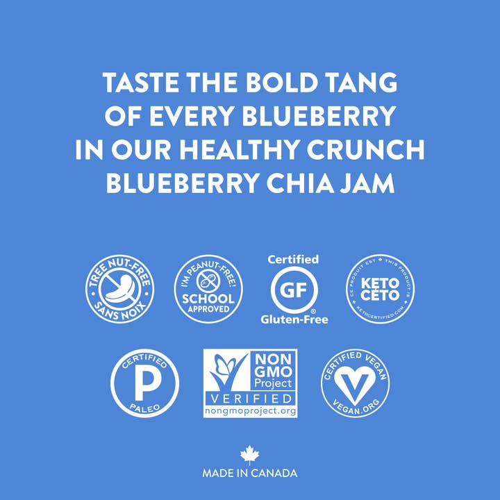 Healthy Crunch - Wholesale Jam/Jelly - Blueberry Chia Jam1