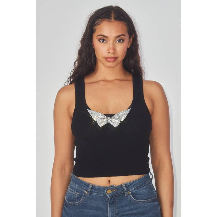 CROP CRYSTAL KISS pour la vente par Esmeray Clothing