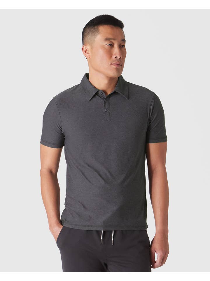 True Classic - Wholesale Polo - Men's - Short Sleeve Shirt | Active | Polo | Dark Heather Tempest
