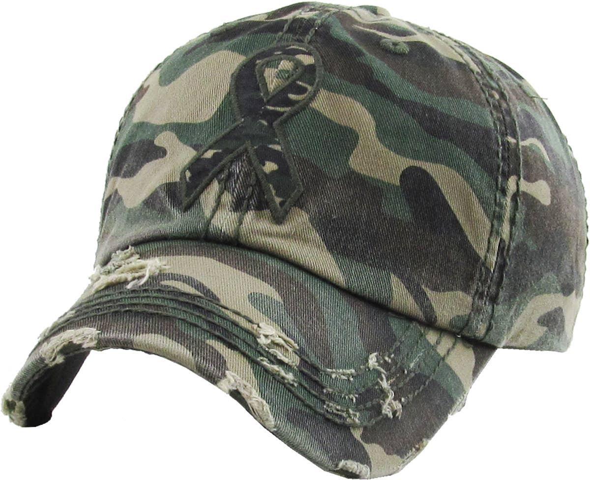 KBETHOS - Wholesale Baseball Cap - Men's - Camo Ribbon Vintage Ballcap1