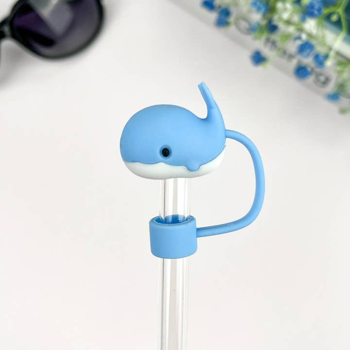 Whale Straw Toppers, Marine Animal Straw Cover for wholesale by SoapElenGlen