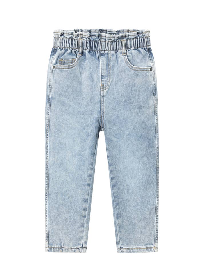 Flared Jeans in Light Blue for Girls for wholesale by Newness Kids