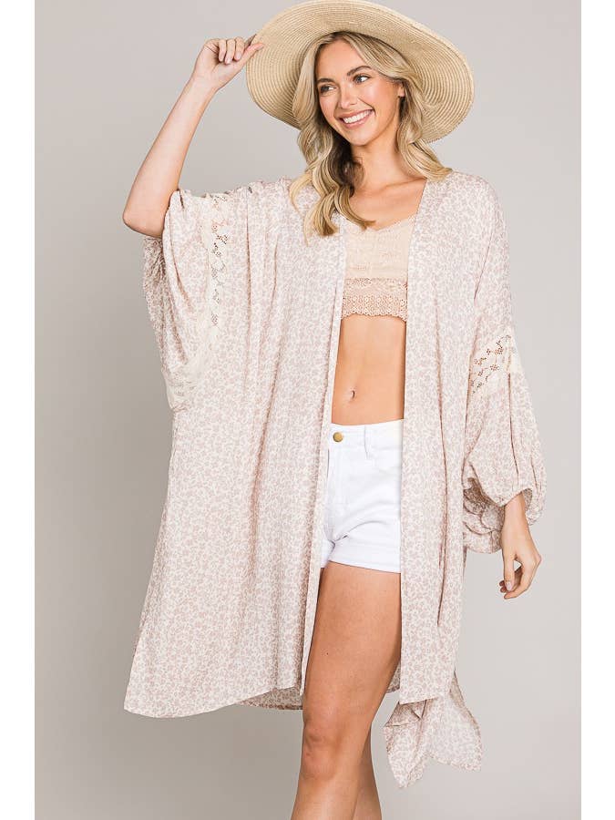 Cerule - Vendita all'ingrosso Kimono - Donna - Kimono con maniche rifinite in pizzo a palloncino6