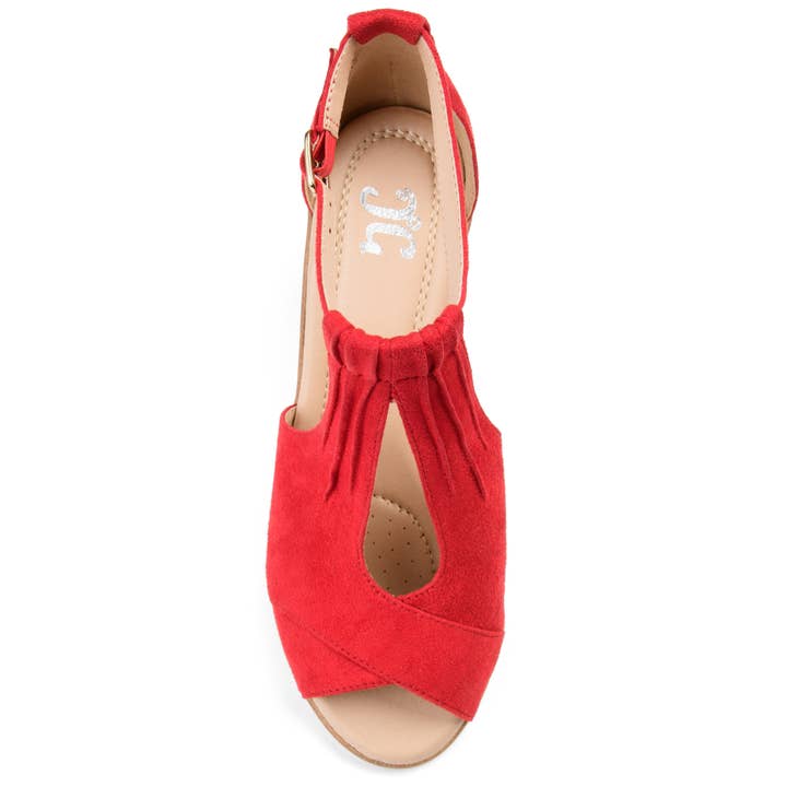 Journee - Wholesale Wedges - Women's - Kedzie Wedge Heel Sandals In Faux Leather7