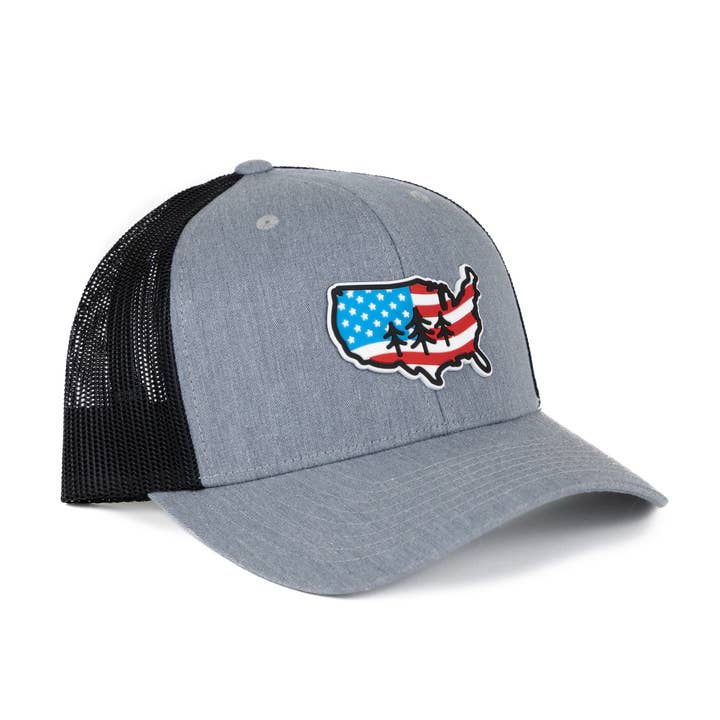 TriPine Flag Trucker Hat for wholesale by TriPine