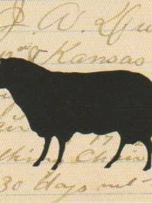 Schaf - Schwarzes Band-Ornament für den Großhandel von Silhouettes and More