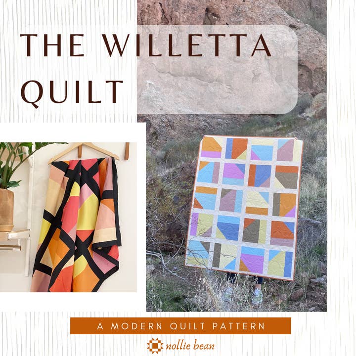 Nollie Bean - Wholesale Craft Sewing Kit - Willetta Quilt Pattern (Printed)6