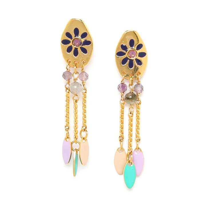 ELLA flower design post earrings for wholesale by Franck Herval