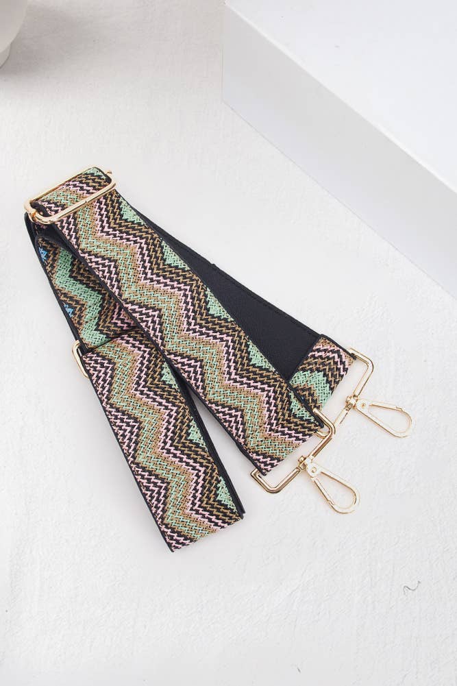 Hana - Wholesale Bag Strap - Women's - Chevron Pattern Straw Bag Straps13