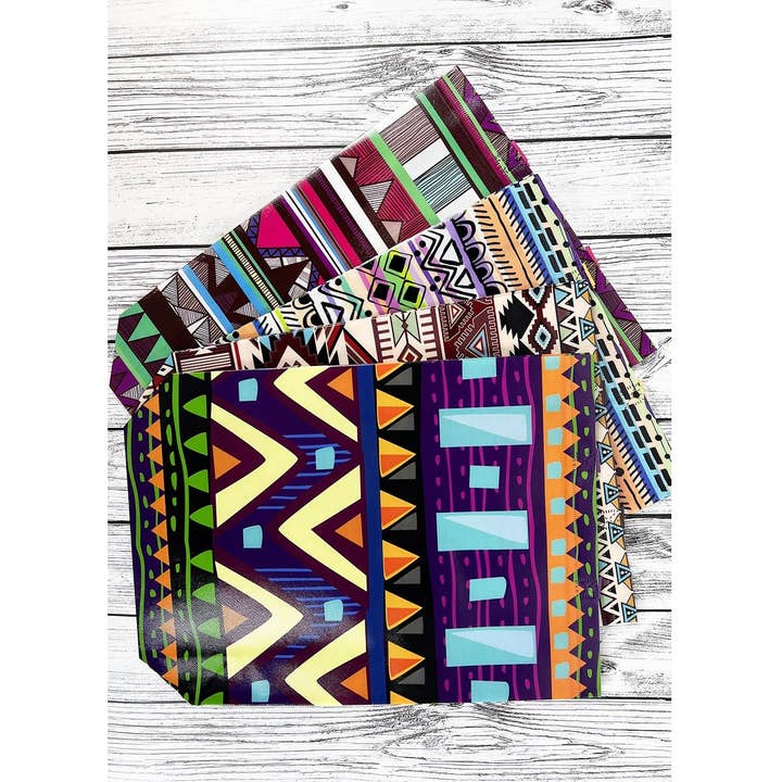 AZTEC PRINT RECTANGLE SHAPED TOTE BAG GIFT BAG for wholesale by JHP Collection