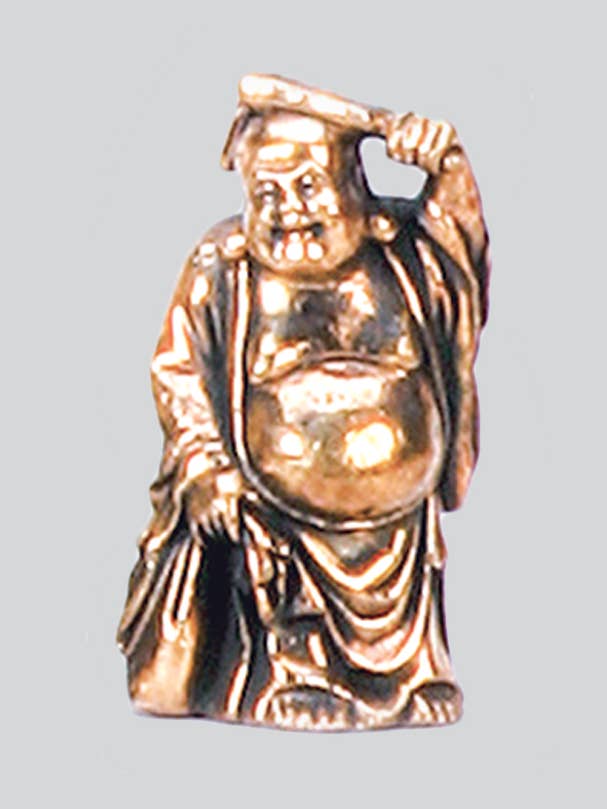 Skrattande Buddha-statyn (S-41) för wholesale av Kathmandu Imports