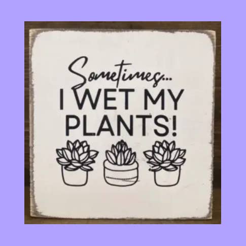 SOMETIMES I WET MY PLANTS for wholesale by DUDLEY'S COTTAGE & GIFTS 2