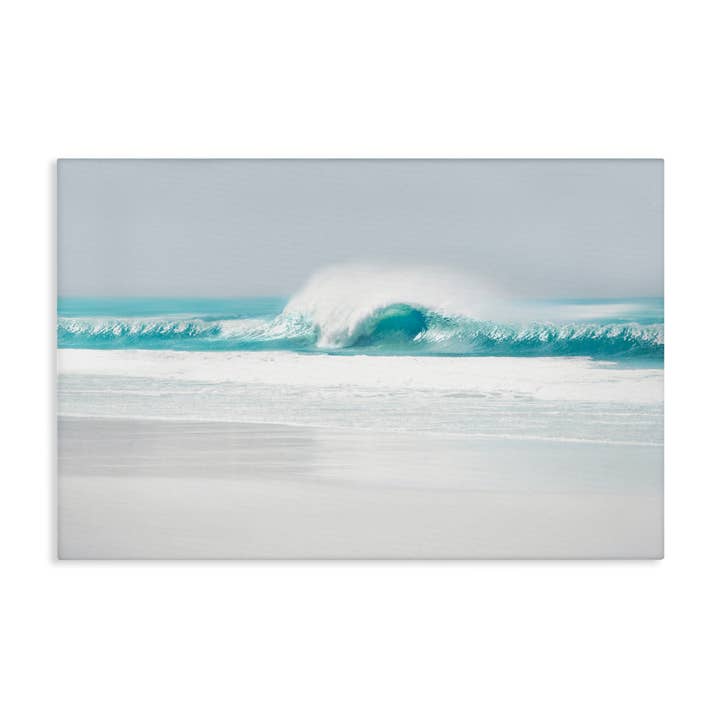 Rolling Aqua Waves Canvas Art for wholesale by Stupell Industries