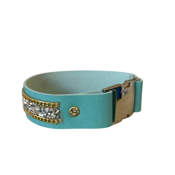 Bark Fifth Avenue - Wholesale Pet Collar - Cat/Dog - The Monte Carlo Collar in Sniffany Blue1