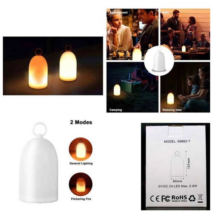 St. Louis Wholesale LLC - Wholesale Night Light - Bell Fire Lights- Nite Lite 2Mode Fire Light/Nite Light