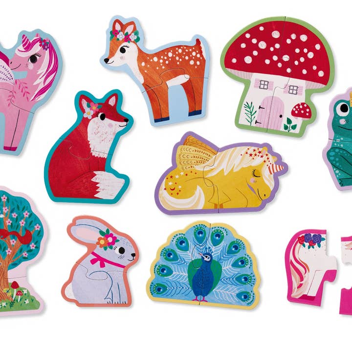 Crocodile Creek Inc. - Wholesale Puzzle - Kids - Let's Begin 2-Piece Puzzle - Unicorn1