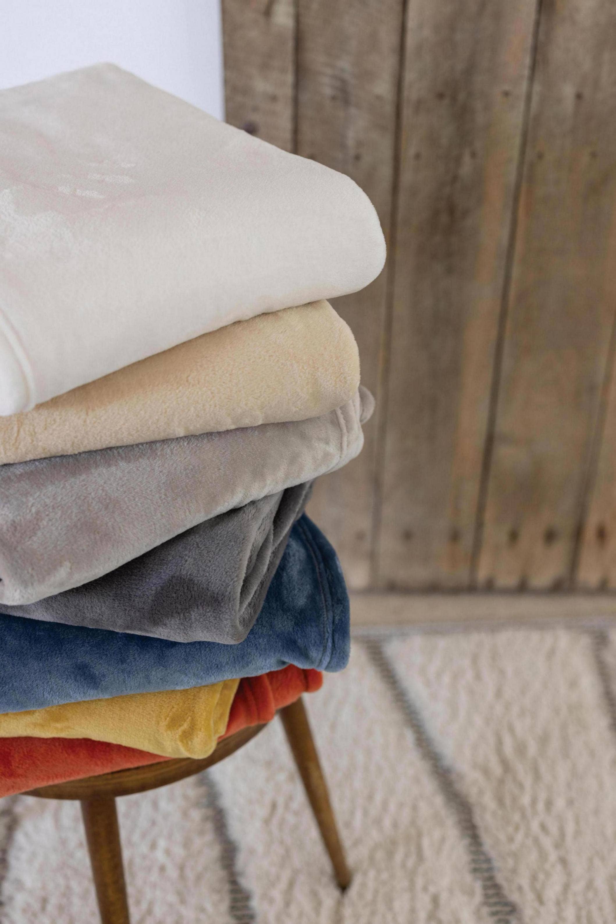 Maison Vivaraise & La Cerise sur le Gâteau – Toalha de chá por atacado – Manta Reciclada Théo Marmelade 130 X 1602