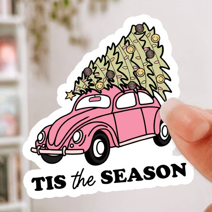 Tis the Season Volkswagen Sticker for wholesale by Oats & Honey