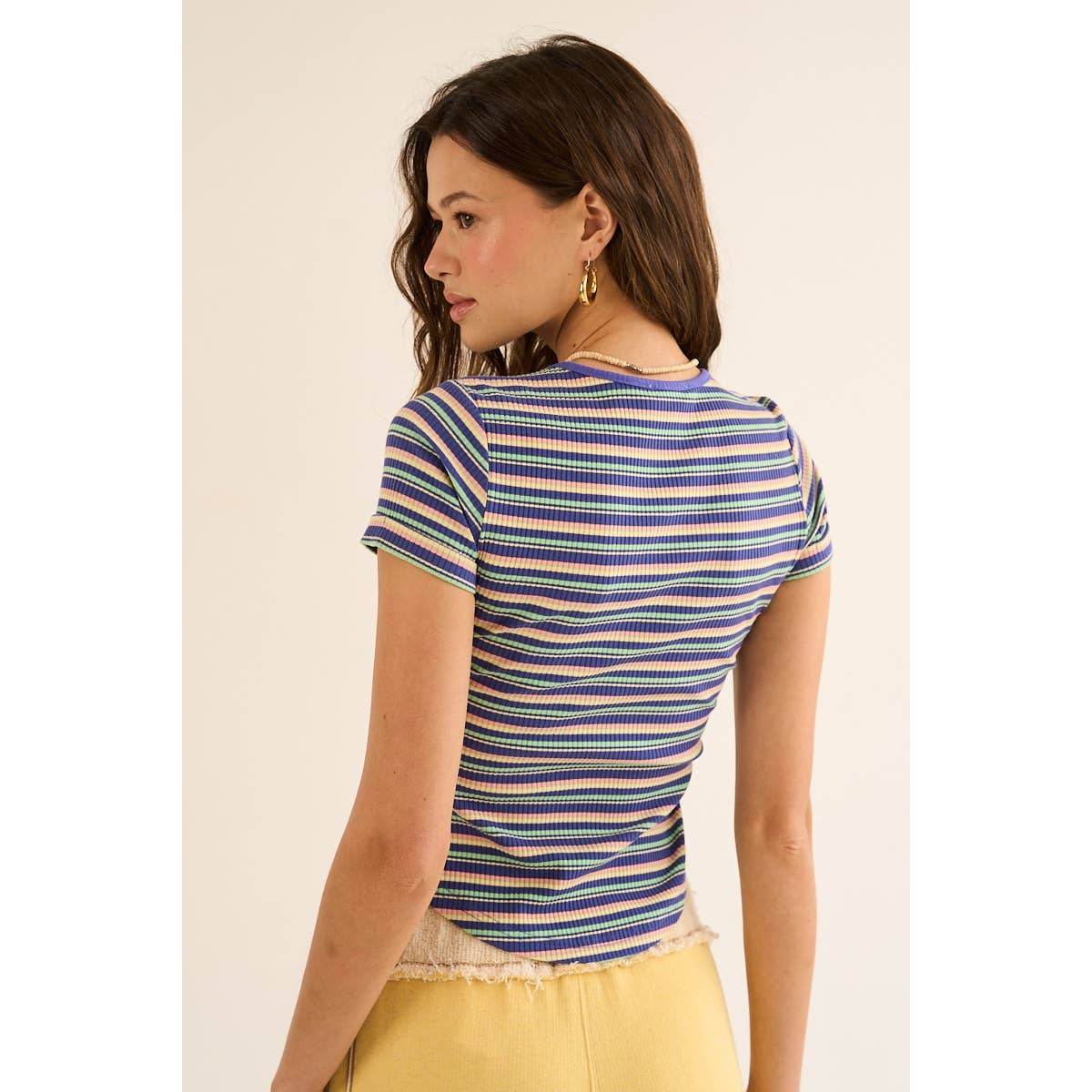 The GREii - Wholesale Knit Top - Women's - Vibrant Striped Knit Top9