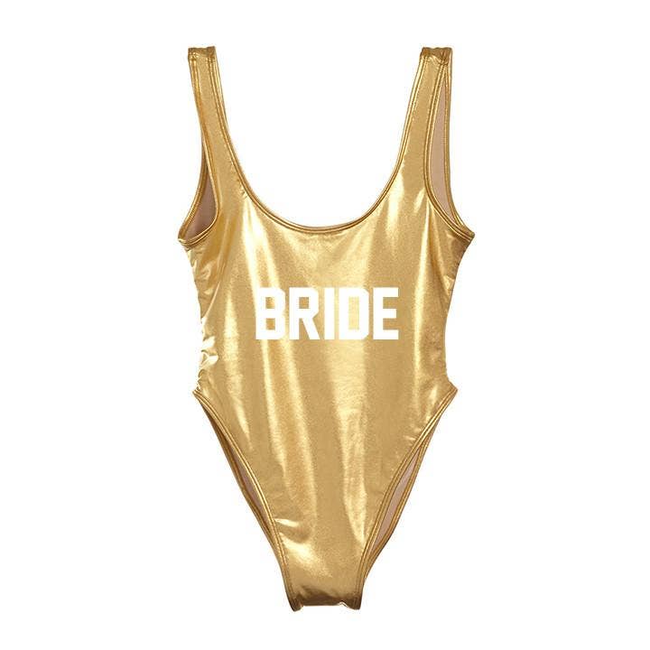 Private Party - Wholesale One Piece Swimsuit - Women's - BRIDE [METALLIC SWIMSUIT]0